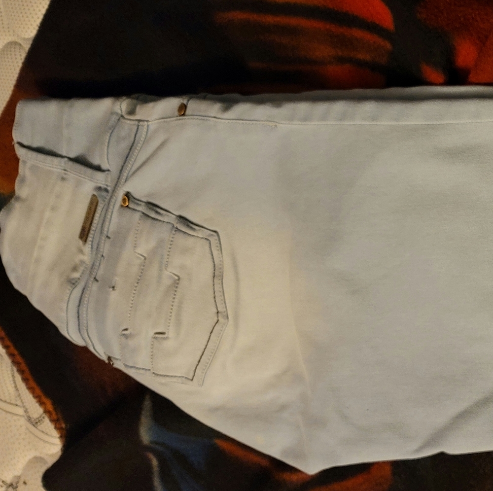 Colombian long jean tie die blue